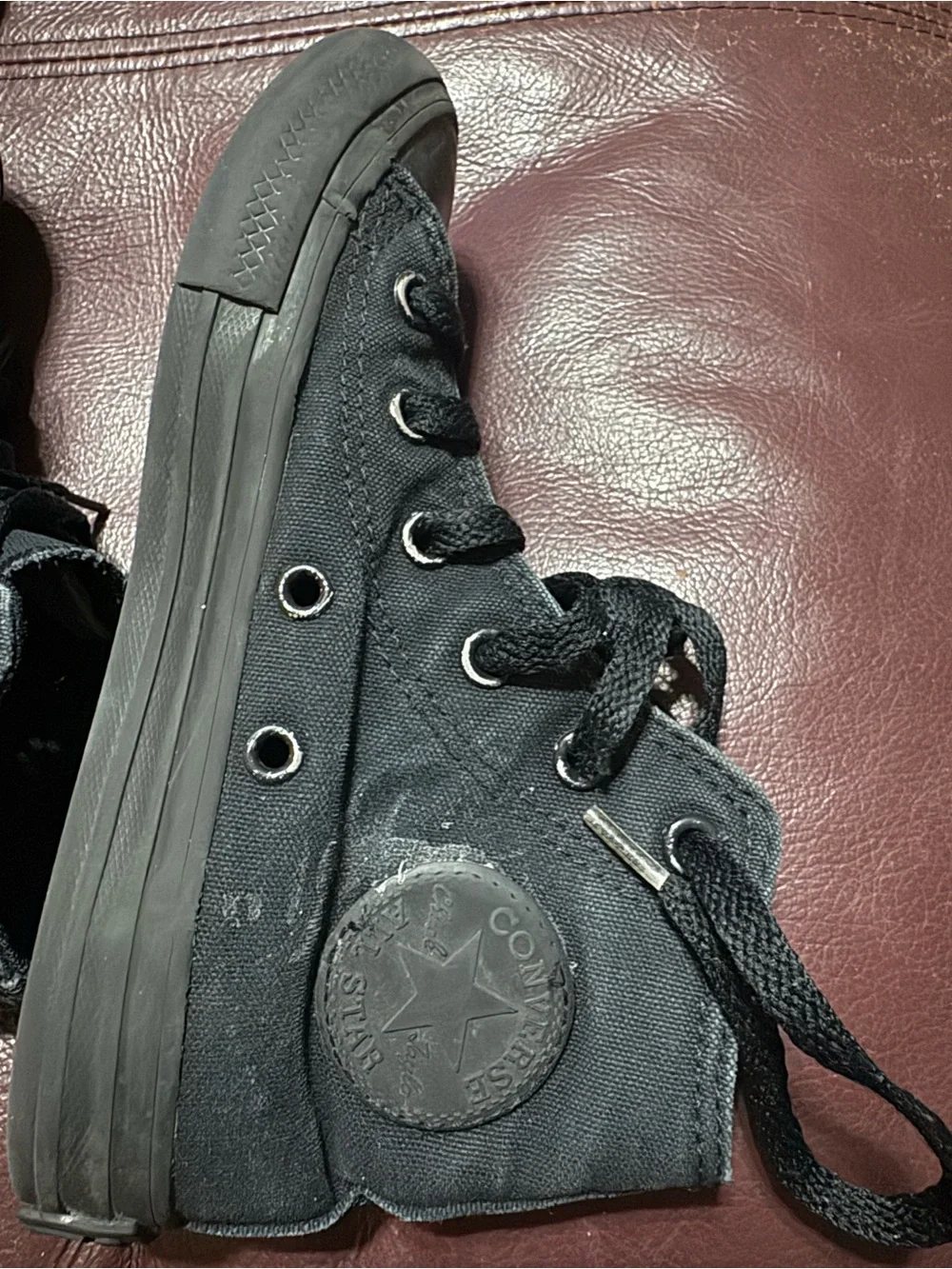 Converse Black Canvas Slip-On All Star Sneakers